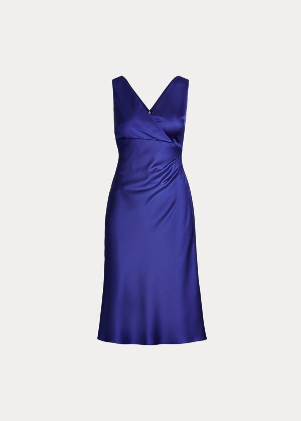 Vestido Ralph Lauren Satin Surplice Mulher 76319-DQAV